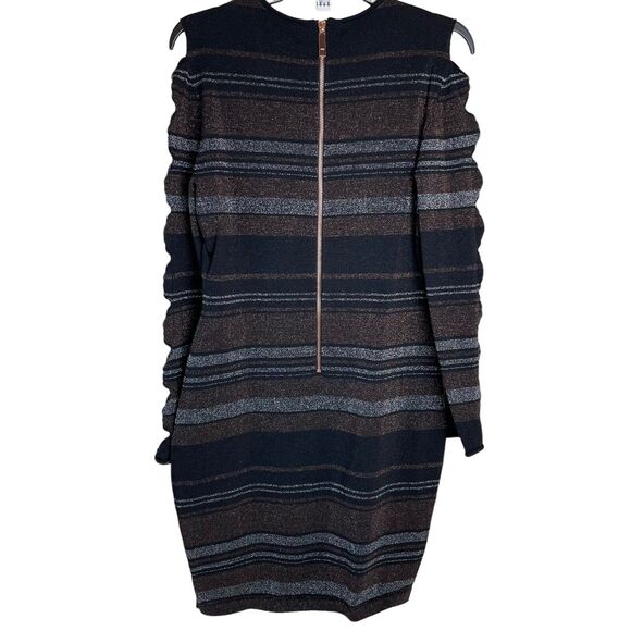 Ted Baker Simona Bow Detail Knitted Bodycon Dress, Black Size 2 US Cocktail - Picture 4 of 10